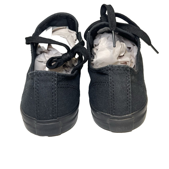 Converse Women's Black Canvas Sneakers - Picture 5 of 11